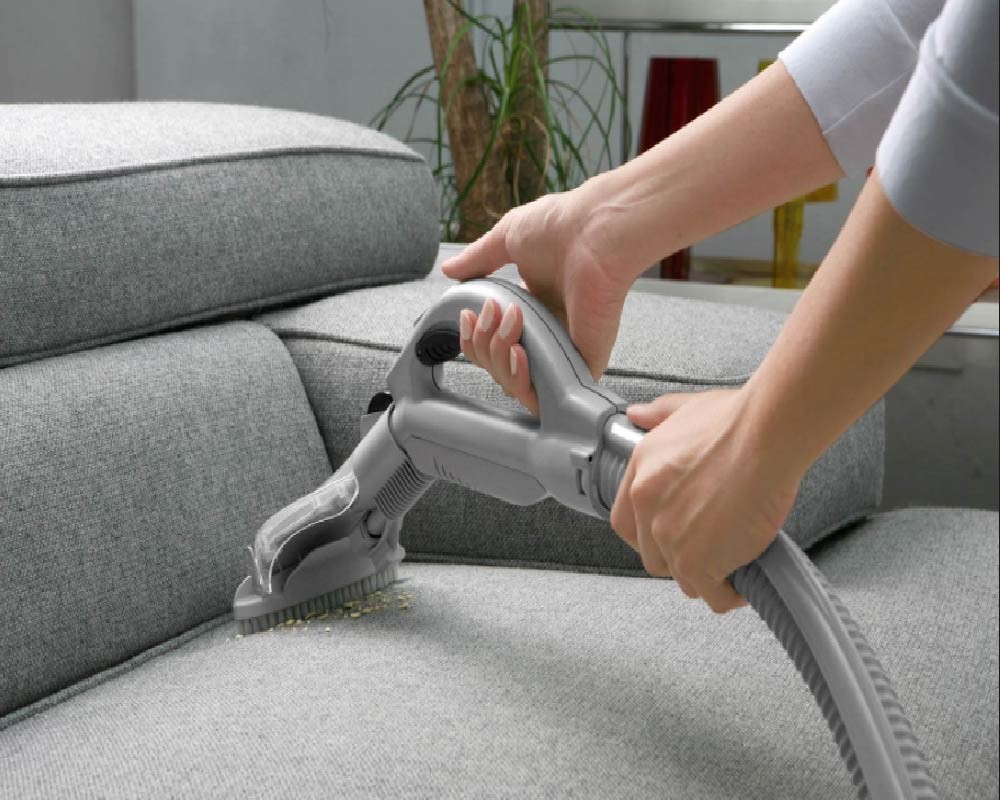 Cleaning sofa upholstery