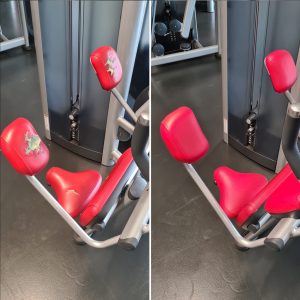 Gym equipment upholstery repair