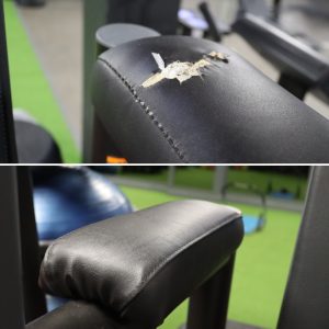 Gym equipment upholstery repair