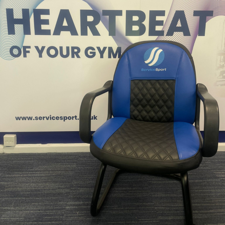 Reupholstered office chair for ServiceSport UK