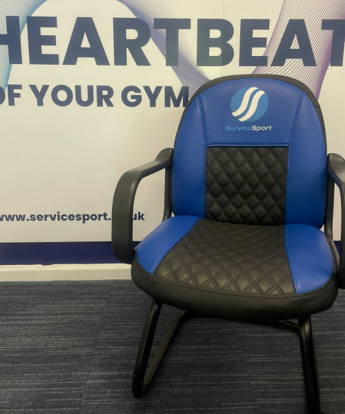 Reupholstered office chair for ServiceSport UK